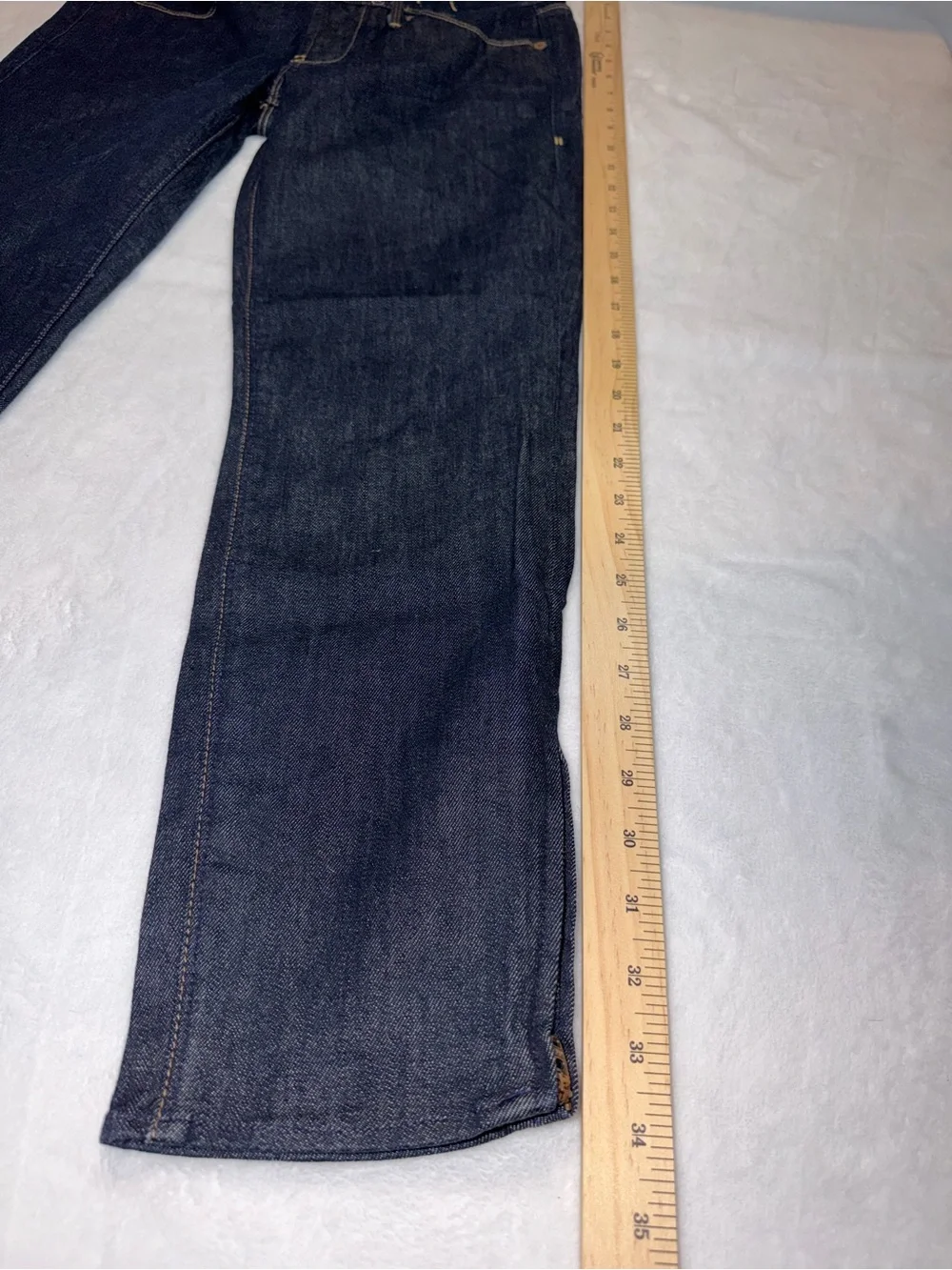 NWOT - Madewell Women's Indigo Dark Rinse Skinny Denim with Leg Zippers Size 27